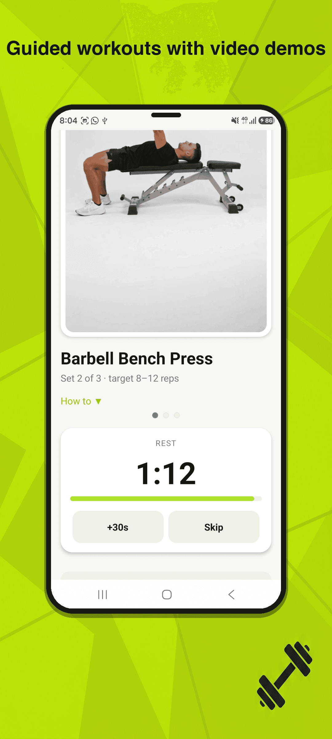 Fitriq guided workout player with exercise demo